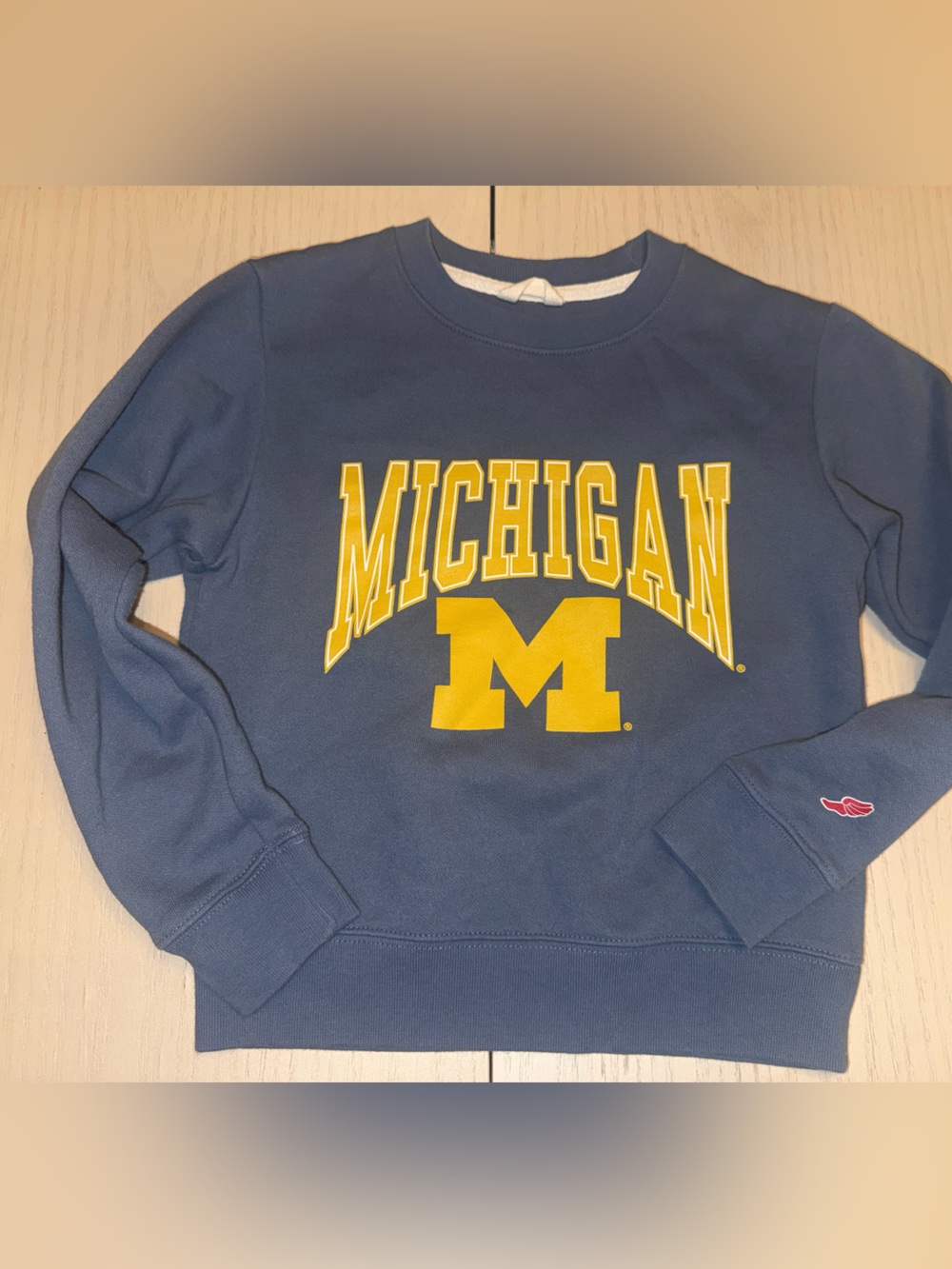 League NCAA Michigan Wolverines Kids Pullover Sweatshirt Youth S 6-7 unisex